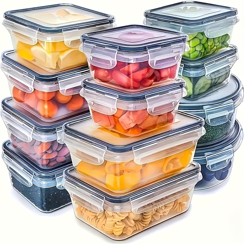 Food Storage Drawer Organizer - 8Pcs Set Includes 4 Containers and