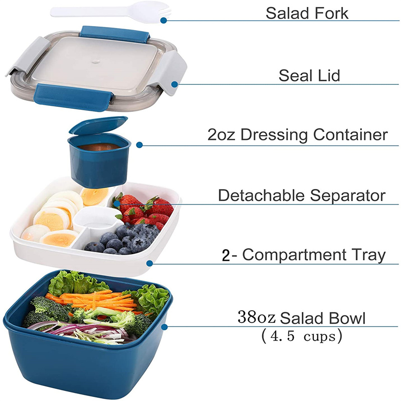 Di Động Salad Ăn Trưa Đựng Sal - đánh giá và giá Food Storage Drawer Organizer