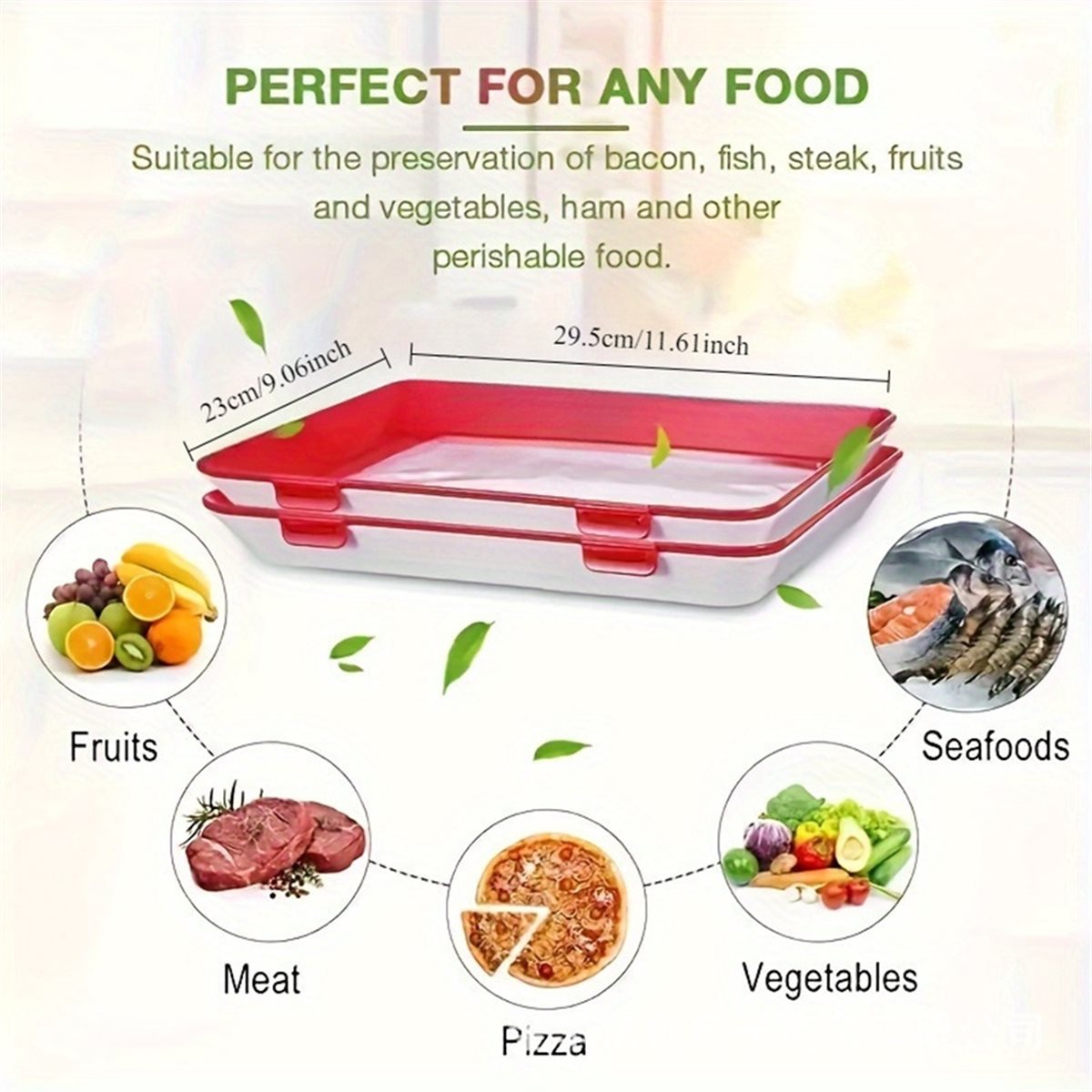 4Pcs Stackable Food Storage Tr - đánh giá và giá Food Storage Technology