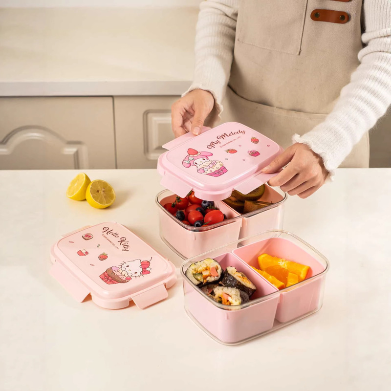 Hello Kitty Kuromi Food Storag - đánh giá và giá Food Storage With Dividers