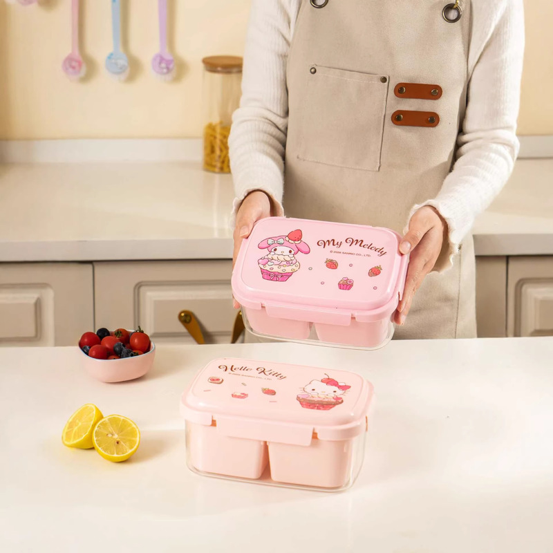 Hello Kitty Kuromi Food Storag - đánh giá và giá Food Storage With Dividers