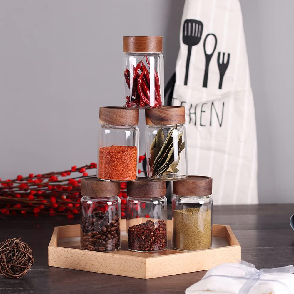 Glass Food Storage Jars With S - đánh giá và giá Food Storage Jars With Wooden Lids