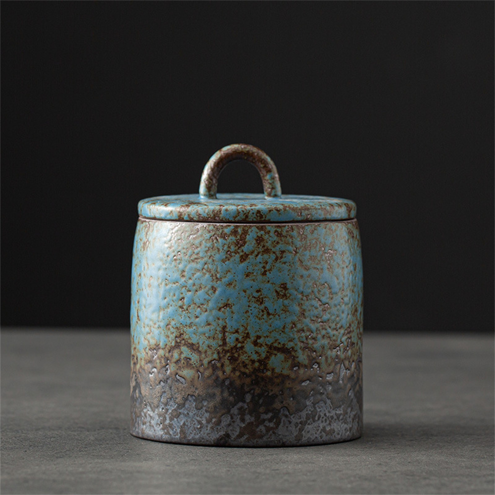 Ceramic Tea Caddy Sealed Jar S - đánh giá và giá Food Storage With Dividers