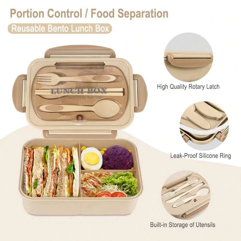 3pcs/1pc Bento Box Adult Lunch - đánh giá và giá Food Storage Drawer Organizer