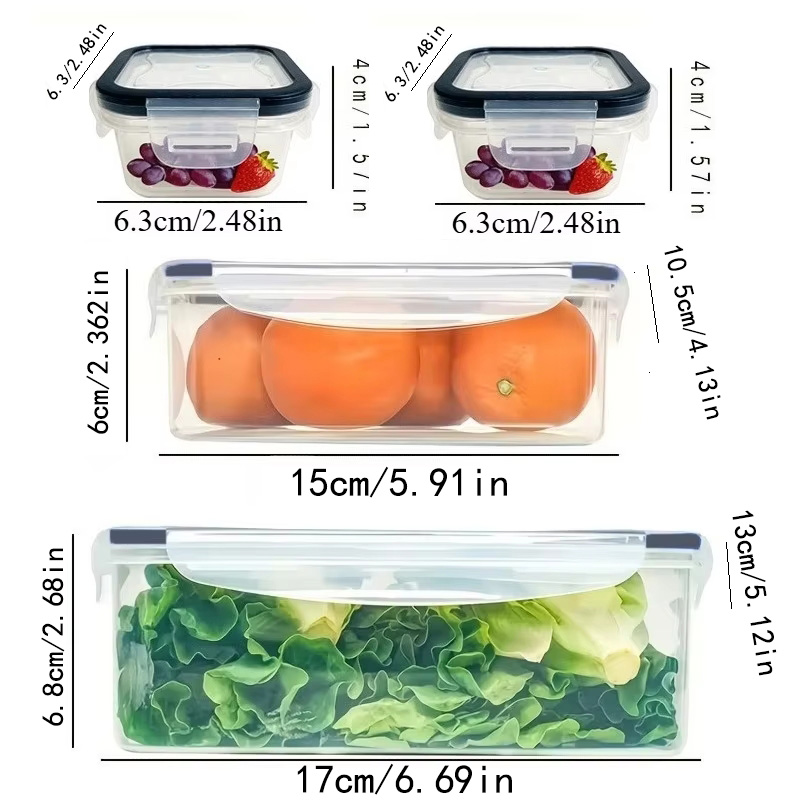 8Pcs Set Includes 4 Containers - đánh giá và giá Food Storage Drawer Organizer