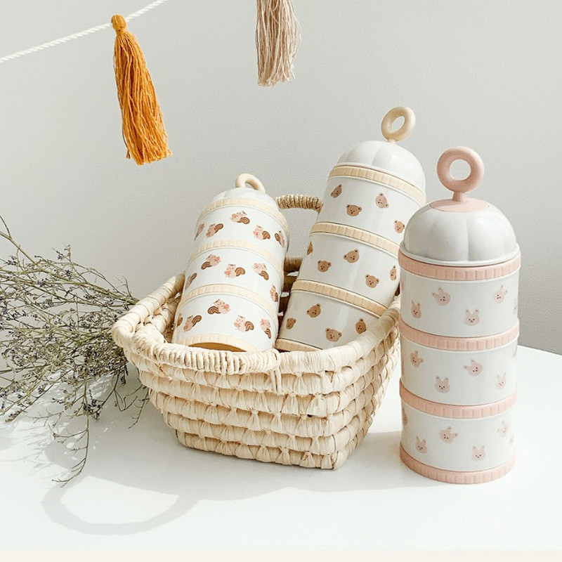 Cute Bear Milk Powder Box Baby - đánh giá và giá Food Storage For Baby