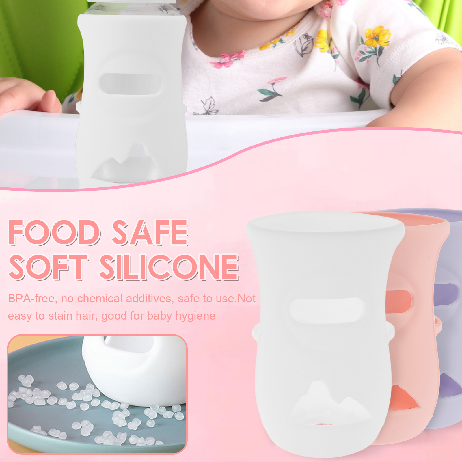 Silicone Sleeves Silicone Baby - đánh giá và giá Food Storage For Baby