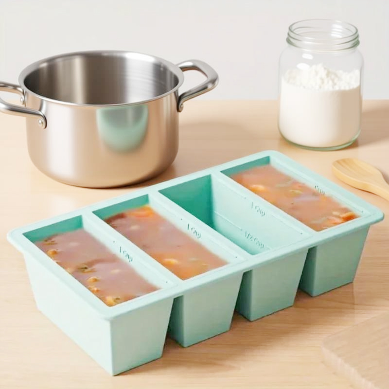 1Pc Silicone Freezer Tray With - đánh giá và giá Food Storage Frozen