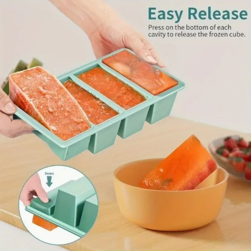 1Pc Silicone Freezer Tray With - đánh giá và giá Food Storage Frozen
