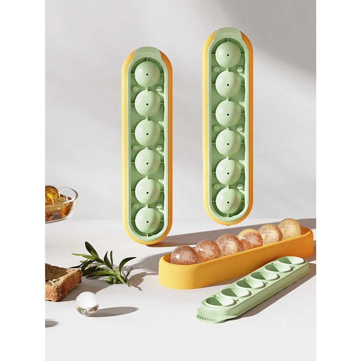 1 Round Ice Hockey Mold, Silic - đánh giá và giá Food Storage Frozen