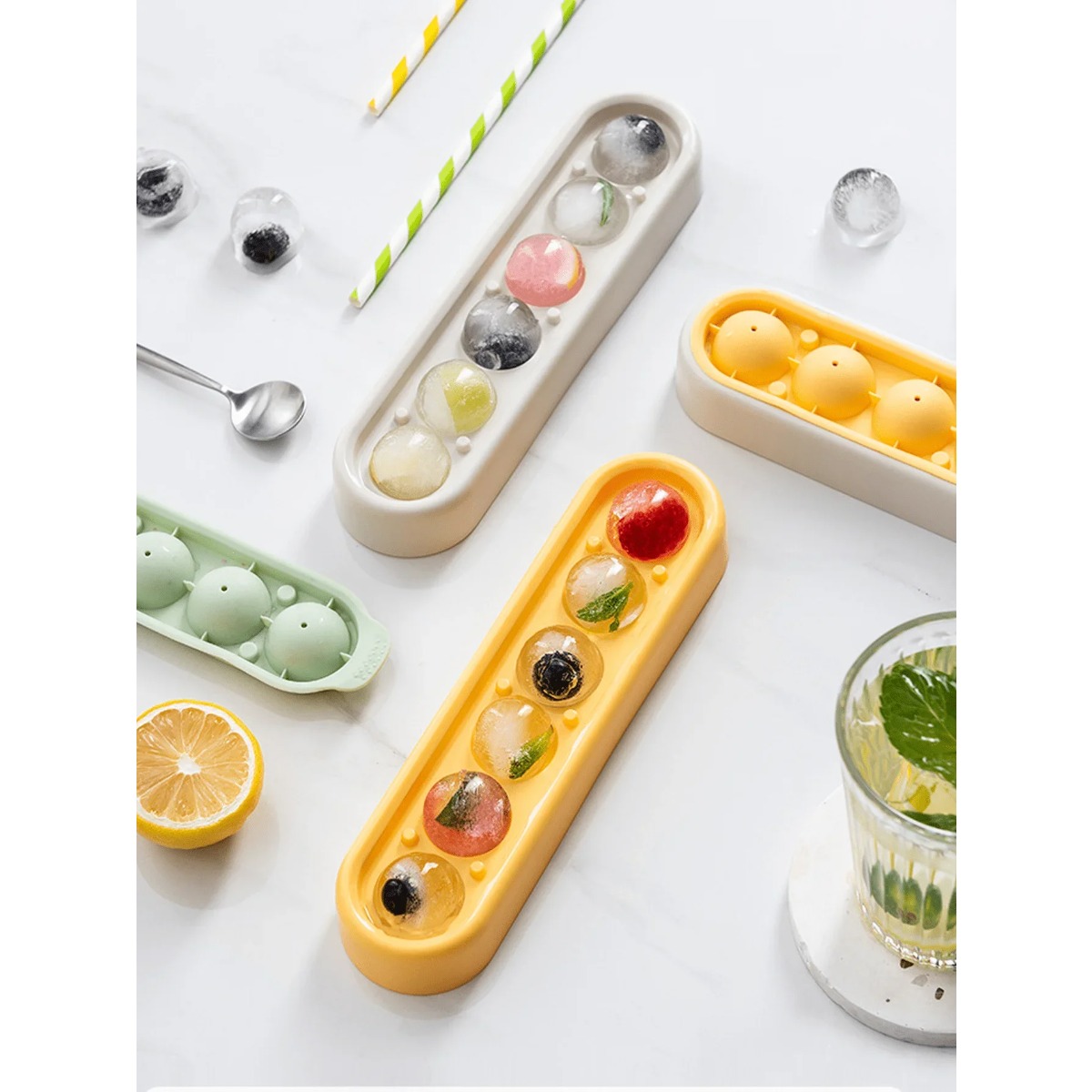 1 Round Ice Hockey Mold, Silic - đánh giá và giá Food Storage Frozen