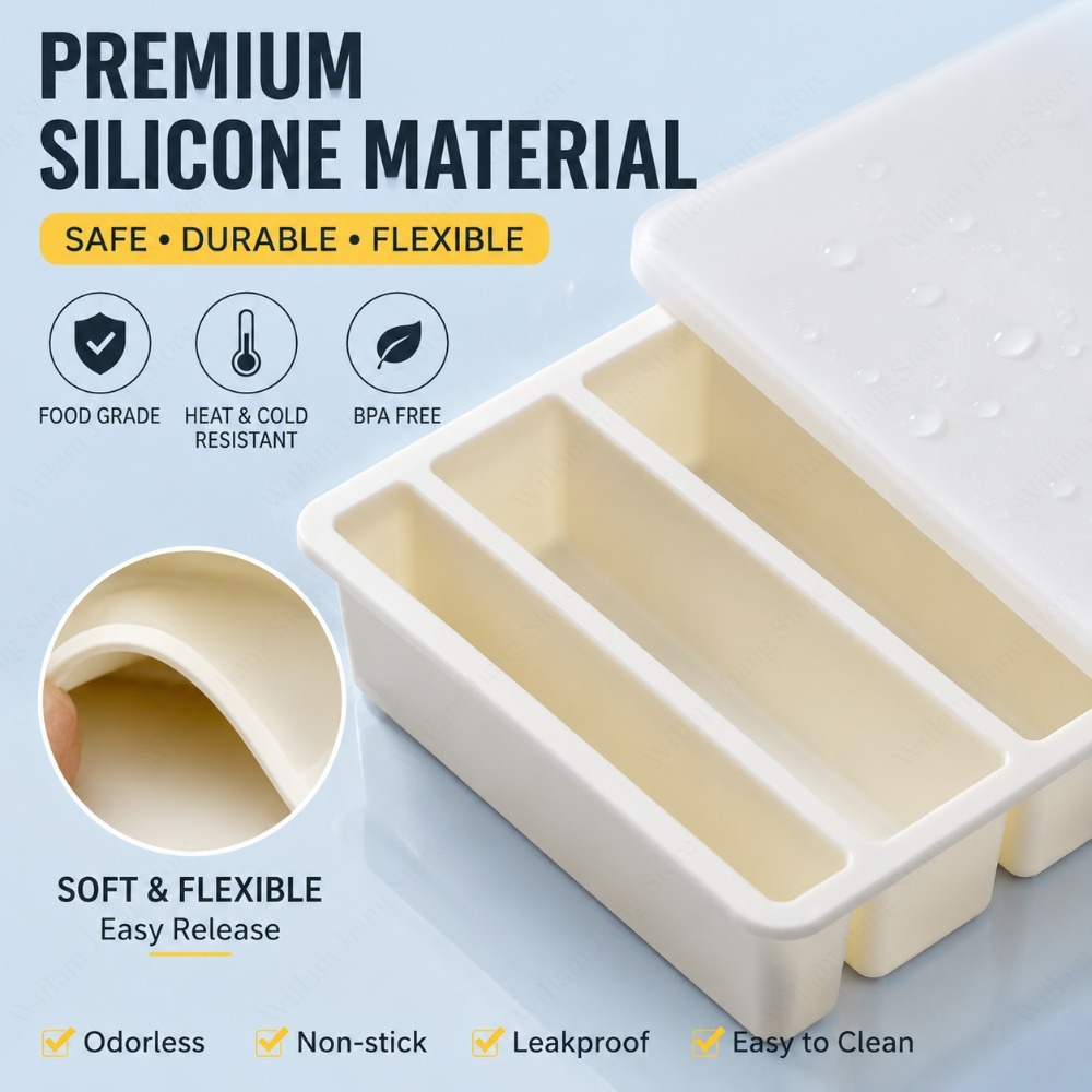 Durable Silicone Freezing Tray - đánh giá và giá Food Storage In Cooler