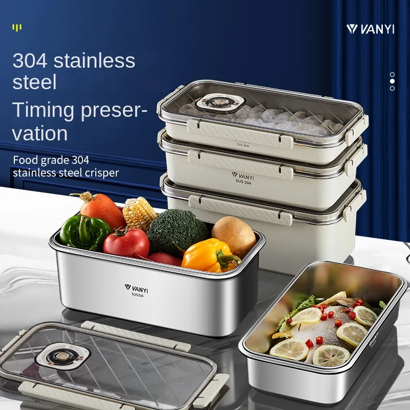 Steel Crisper Sealed Dumpling  - đánh giá và giá Food Storage Frozen