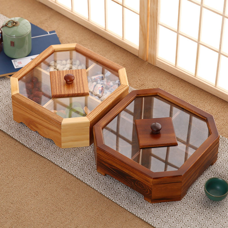 New Wood Candy Biscuit Storage - đánh giá và giá Food Storage Jars With Wooden Lids