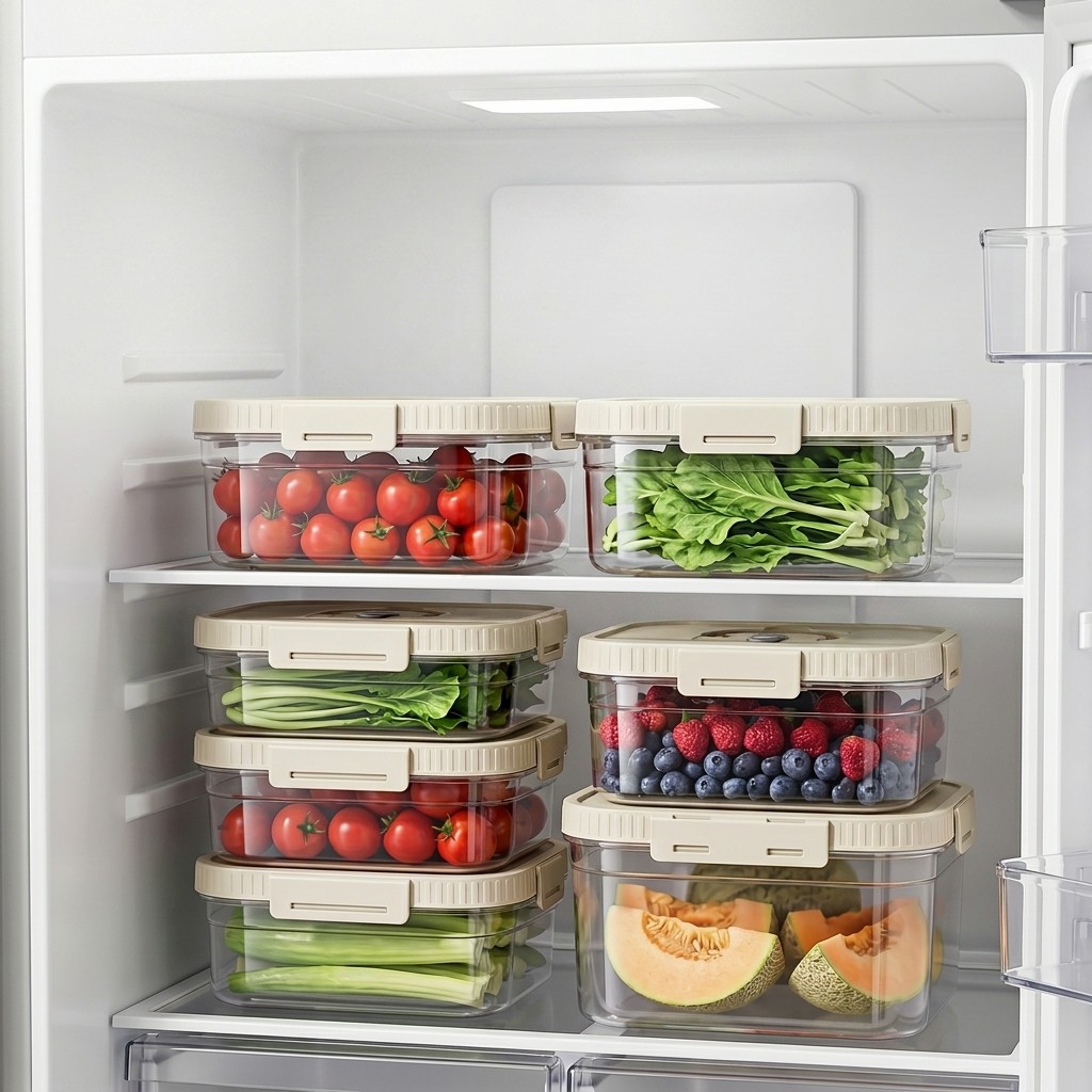 Clear Plastic Food Storage Box - đánh giá và giá Food Storage With Dividers